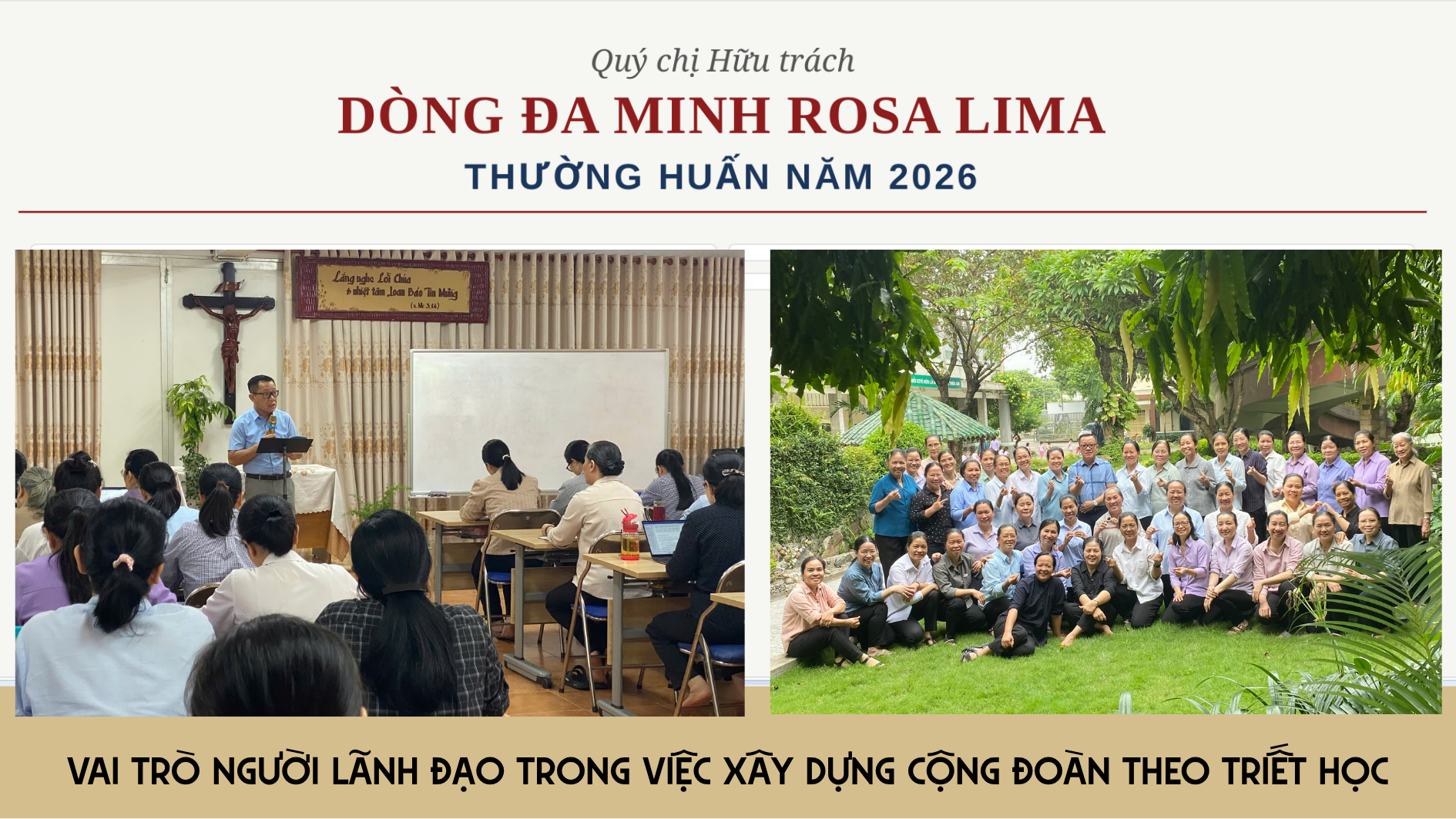 Quý chị Hữu trách Dòng Đa Minh Rosa Lima thường huấn năm 2026